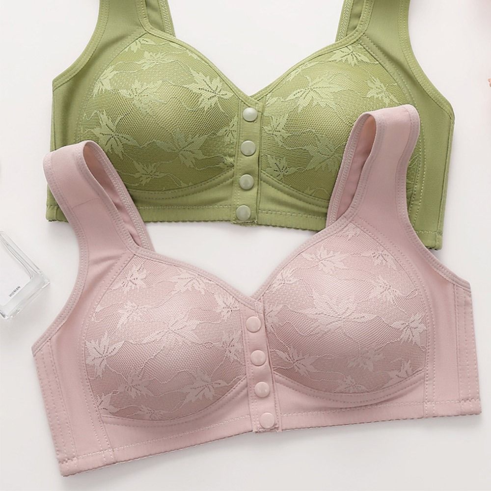 Cotton Bra Everyday - Lässiger Sport-BH mit Frontverschluss, nahtlos, atmungsaktiv,
