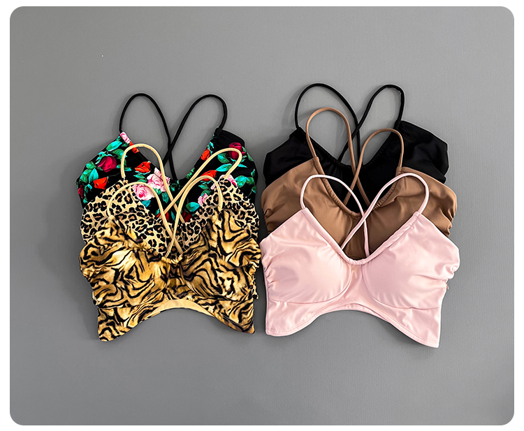 Sports Bra Racerback - Damen-Sport-BH mit überkreuzten Trägern, gepolstert, dünne