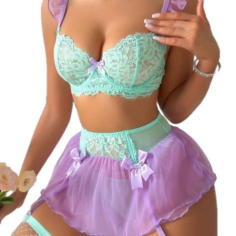 Damen Sexy Spitzen-Erotik-Set  – Lace Bralette Set Bewertung und Preis