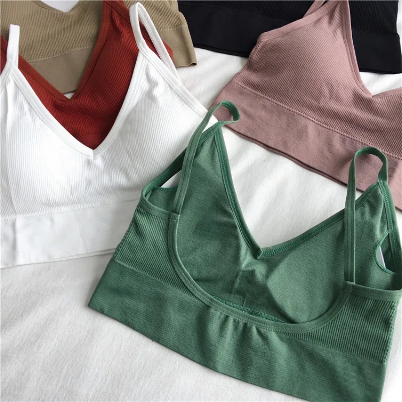 Frauen Sexy Crop Tops Bh Rohr  – T Shirt Bra Seamless Bewertung und Preis